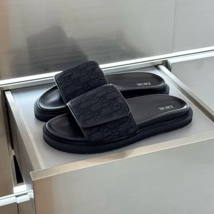DIOR Aqua Oblique Slippers